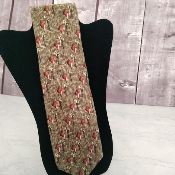 Robert Talbott Best Of Class Necktie Brown Abstract Hand sewn Men's Tie - Picture 1 of 8